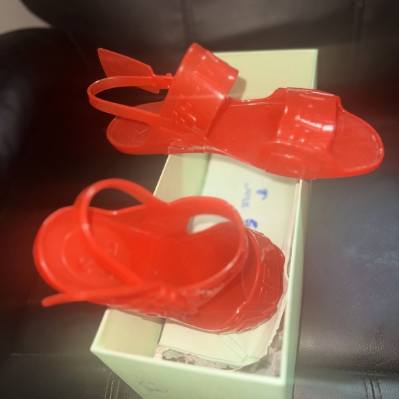 Off-White Shoes - Off-White Jelly Logo Slingback